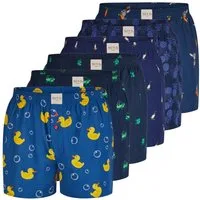 Phil & Co. Boxershorts 6 Phil & Co. Berlin Webboxer Herren american Boxer Boxershorts Shorts (1-St)