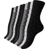 Vincent Creation® Socken Damen Socken Streifen & Punkte (10-Paar) in angenehmer Baumwollqualität
