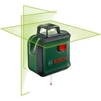 Kreuzlinienlaser AdvancedLevel 360 Set grün/schwarz, grüne Laserlinien, Reichweite Ø 24 Meter