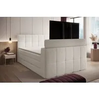 wonello Boxspringbett Madison 3 mit TV-Lift, mit Bettkasten, Taschenfederkern-Matratzen und wonello premium Topper