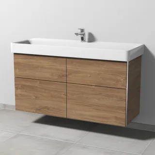 Sanipa 3way Waschtischunterbau zu Laufen Pro S Waschtisch mit 4 Auszügen, Eiche-Kansas BR78659