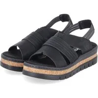 Rieker Rieker V4959-00 Damen Synthetik black Sandalette