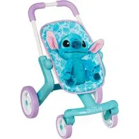 Smoby Puppenbuggy Stitch Puppenwagen + Plüsch, 25cm, Made in Europe