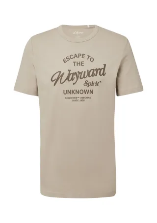 s.Oliver - T-Shirt beige - Gr. - XL