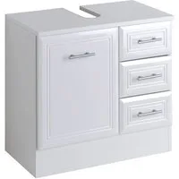 welltime Waschbeckenunterschrank Neapel Breite 60 cm, mit Hochglanzfronten und eleganter Fräsung