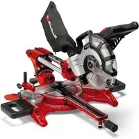 Einhell Zug-, Kapp- und Gehrungssäge TC-SM 2131/1 Dual, 1500 W, 4900 U/min, Präzisions-Sägeblatt