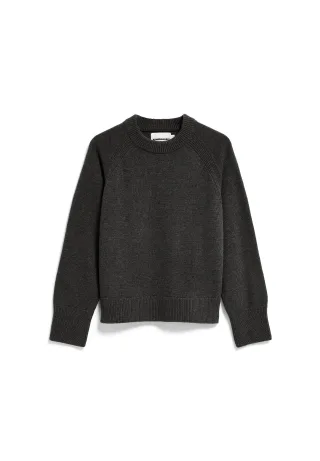 Armedangels - WOOL KNIT SWEATER steel melange - Gr. - L