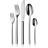 WMF Besteck-Set Inspiration, elegante Optik, ergonomische Haptik, Wellenschliff-Messer (60-tlg), 12 Personen, Cromargan® Edelstahl Rostfrei 18/10, spülmaschinengeeignet, säuregeeignet, hochwertiger Besteckkasten