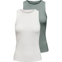 ONLY Tanktop ONLSALLY TANK TOP 2 PACK CS JRS (Packung, 2-tlg., 2er-Pack)