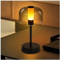 ZMH LED Tischleuchte Tischlampe Akku LED Tragbare Tischleuchte, Tischlampe, ohne Leuchtmittel, Kabellos Nachttischlampe Dimmbare 1800K-6500K