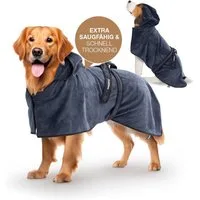 FLUFFINO® Hundebademantel FLUFFINO Hundebademantel, Saugfähig und schnelltrocknend mit Klettverschluss