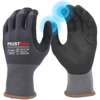 Mustbau Arbeitshandschuhe (12-St) 12/6/3 Pack,mit Touchscreen Gartenhandschuhe Montagehandschuhe