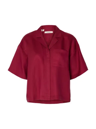 selected women - SLFLYRA 2/4 BOXY LINEN BLEND SHIRT NOOS - Gr. - 38