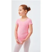 tanzmuster Body Ballettbody Sally aus weicher Baumwolle Kurzarm Trikot fürs Kinder Ballett