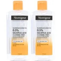 Neutrogena Gesichtspeeling 2 x Neutrogena Blackhead Eliminating Cleansing Toner je 200ml Gesichts