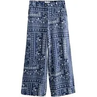 Next Palazzohose Elegante Hose mit weitem Bein, Kurzgröße (1-tlg)