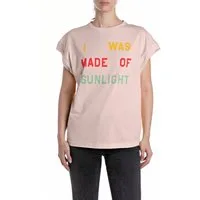 Replay T-Shirt mit überschnittenen Ärmeln