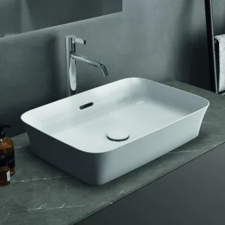 Ideal Standard Ipalyss Aufsatzschale E207801 55x38x12cm, mit Überlauf, ohne Hahnloch, weiß