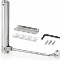 MidGard Türschließer automatisch aus Aluminium inkl. Schrauben & Schlüssel Federschließer