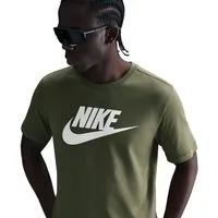 Nike Sportswear T-Shirt M NSW TEE ICON FUTURA mit klassischem Logodruck auf der Brust, Kurzarm-Design, normale Länge