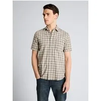 TOM TAILOR Kurzarmhemd Blusen & Shirts Regular Fit Kurzarmhemd mit Karomuster