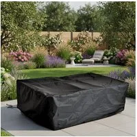 Feel2Home Gartenmöbel-Schutzhülle Schutzhülle 262x192x70 Schwarz Gartenmöbel Rattan Abdeckung Plane (Stück, 1-St., Schutzhülle), Möbelschutzhülle