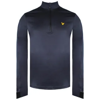 Lyle & Scott Long Sleeve 1/4 Zip Up Navy Ventech Golf Mens Midlayer ML1240G Z807