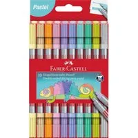 Faber-Castell Filzstift Faber-Castell Doppelfasermaler Pastell 10er Set