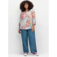 Sieh an! Klassische Bluse Schlupfbluse 3/4-Arm
