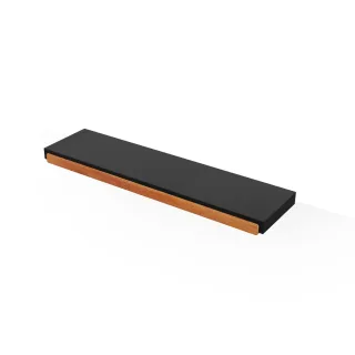 Hoesch Wandablage aus wasserbeständigem Doussie Holz mit PU-Auflage 8922101