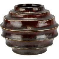 I.GE.A. Dekovase Vase aus Keramik (1 St), Dekovase Blumenvase Modern für Tischdeko Tischvase Deko Trockenblume