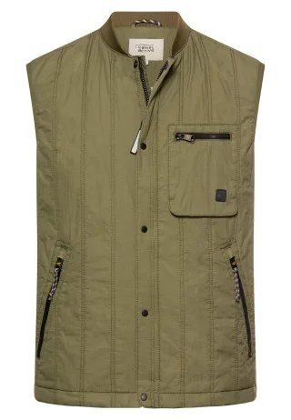 camel active - Steppweste mit Stehkragen deep olive - Gr. - XL