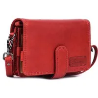 Benthill Reisetasche Echt Leder Reisebrieftasche Dokumententasche RFID Umhängetasche Klein, RFID-Schutz Kartenfächer Münzfach Reißverschlussfach