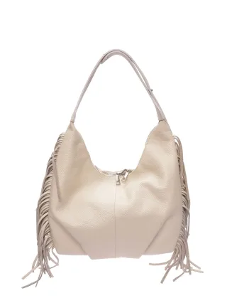 Isabella Rhea Beige Rindsledertasche
