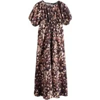 Next Midikleid Midikleid mit Puffärmeln (1-tlg)