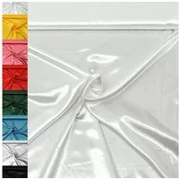 MAGAM-Stoffe Stoff "Estelle", Satin glänzend einfarbig uni ideal für Kleidung und Deko Meterware