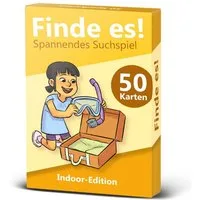 GLÜCKSWOLKE Spiel Outdoor & Indoor Schatzsuche für Kinder I Entdecker Spielzeug, Finde es I Deine Umgebung neu entdecken, Spiele ab 4, 5, 6, 7, 8 Jahre I cooles Geschenk für Mädchen und Junge