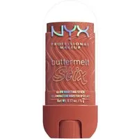NYX PROFESSIONAL MAKEUP Highlighter BUTTERMELT STIX GLOW BOOSTING HIGHLIGHTER STICK, mit Cupuaçu- und Kokosnussbutter, für einen ultimativen Glow