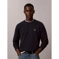 Calvin Klein Jeans Sweatshirt Rundhalsuasschnitt, Regular Fit, Logo-Stickerei
