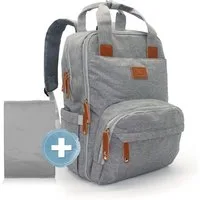 Emadele Wickelrucksack lässig, elegant und schlicht. Wickeltasche mit Wickelunterlage