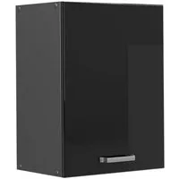 Vicco Hängeschrank R-Line, Schwarz Hochglanz/Anthrazit, 45 cm (1-St)