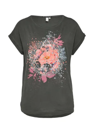qs - T-Shirt schwarz - Gr. - M