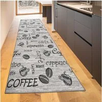 TeppichHome24 Teppich Kuechenteppich Modern, Höhe: 5 mm, pflegeleicht, robust, für Fussbodenheizung geeignet