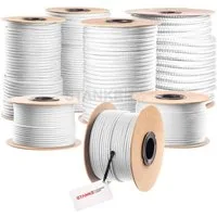 STANKE Seil Polypropylenseil 2mm - 1m Weiß Tomaten Schnur, Campingleine, Wetterfeste Schnur für Drachen, UV-beständig Outdoor Seil