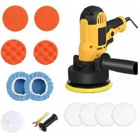 AIBISTAR Akku-Poliermaschine Polierer 700W, variable Drehzahl, 125mm, Auto, Holz, Metall, 600 min. U/min, 3700 max. U/min, Ø 125 mm, 600–3700 U/min,selbsthaftendes Schleifpad,umfangreiches Zubehör