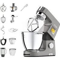 KENWOOD Küchenmaschine Titanium Chef Patissier XL KWL90.594SI, 1400 W, 7 l Schüssel, Wärmefunktion, zusätzliche 5 l Schüssel, inkl. umfangreiches Zubehör