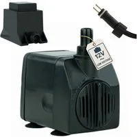 KERRY Springbrunnenpumpe Wasserspiel-Pumpe 12 V – 450 L/H, nur 5 Watt, 7m Kabel, extrem leise (3-tlg)