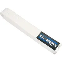 BAY-Sports Karateanzug Budogürtel Karategürtel Kampfsportgürtel weiß Budogürtel, Judogürtel, Taekwondogürtel, Länge 160 cm - 350 cm