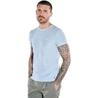 emilio adani T-Shirt Herren Rundhals T-Shirt, Hellblau