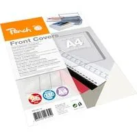Einbanddeckel transparent A4 farblos, 25 Blatt